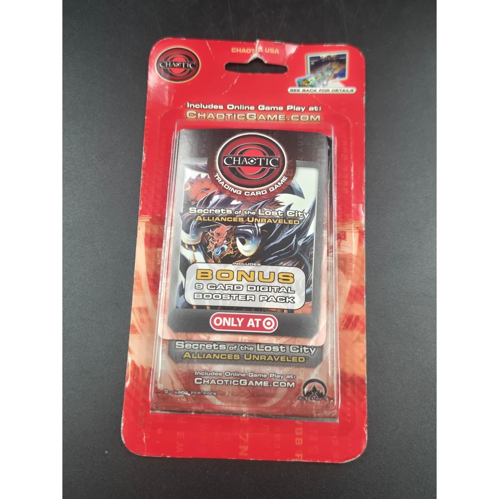 Chaotic TCG Secrets of the Lost City Alliances Unraveled Booster Pack Sealed